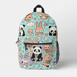 Panda's  printed backpack