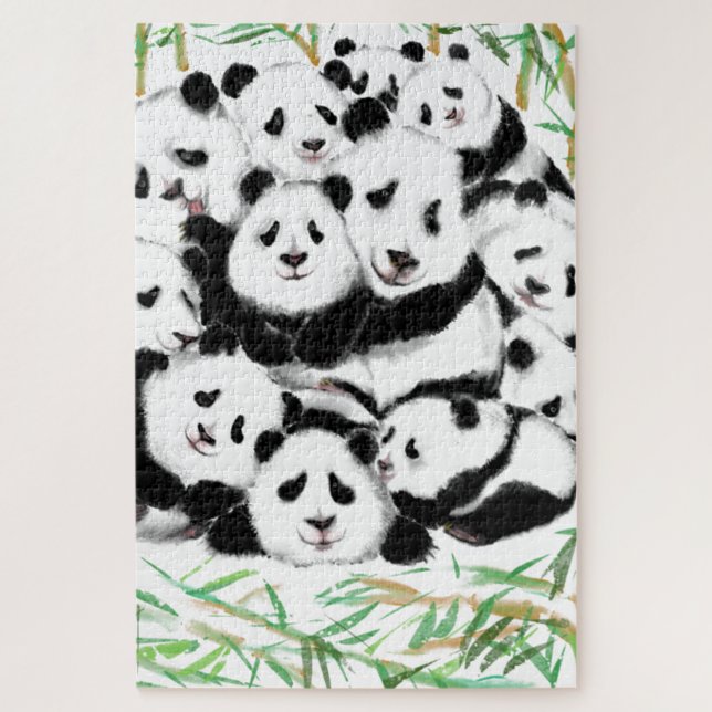 Pandas Puzzle Funny (Vertical)