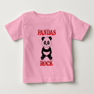 Pandas Rock Baby T-Shirt