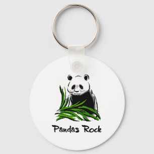 Pandas Rock Key Ring