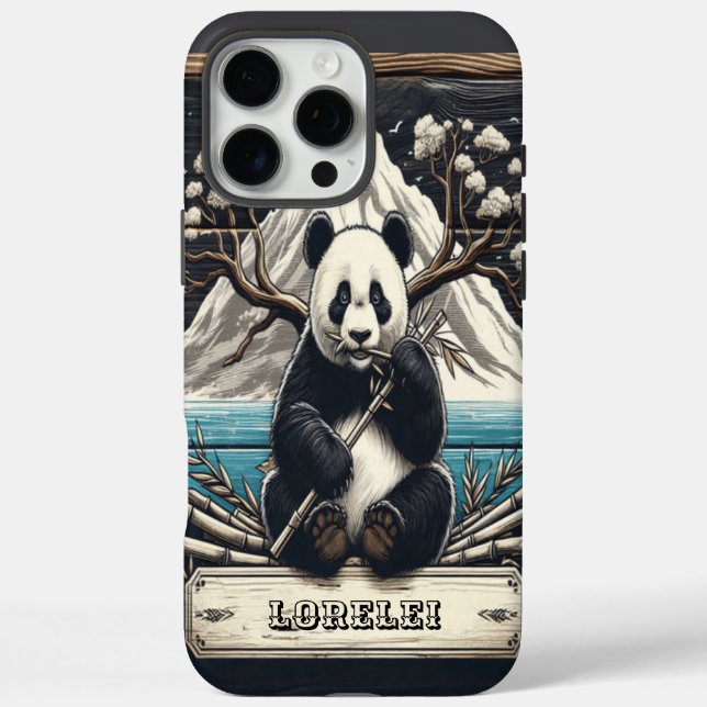 Panda's Secluded Perch: Bamboo Repose Case-Mate iPhone Case (Back)