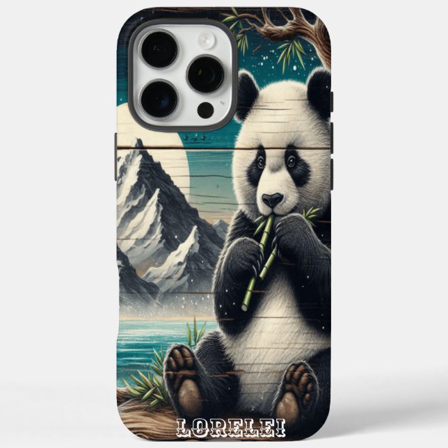 Panda's Wooded Perch: Bamboo Indulgence Case-Mate iPhone Case (Back)