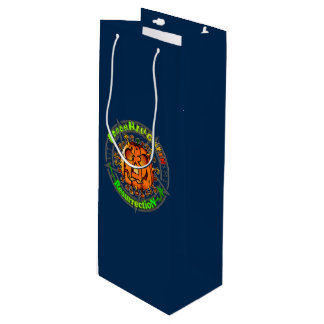 Pandemic Halloween Wine Gift Bag