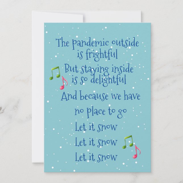 Pandemic Outside is Frightful Fun Holiday 2021 Card (Front)