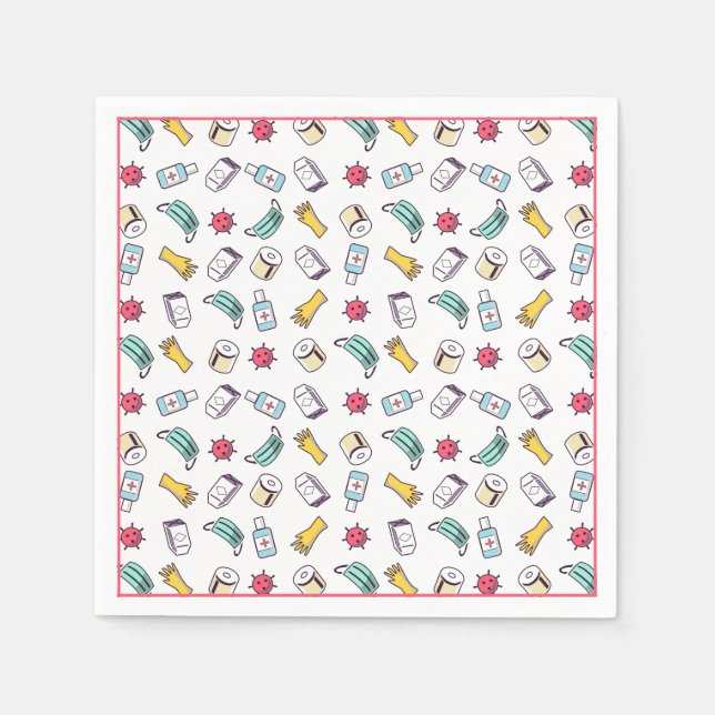 Pandemic Pattern Napkin (Front)