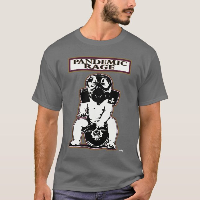 Pandemic Rage t shirt front & back print official (Front)