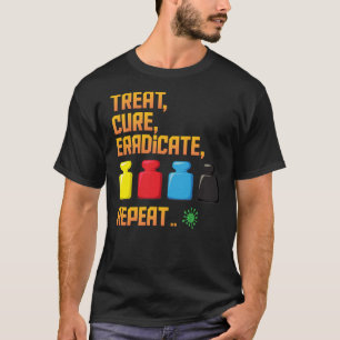 Pandemic Treat, Cure, Eradicate, Repeat Board Game T-Shirt