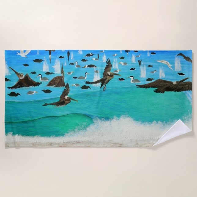 Pandemonium  beach towel (Front)