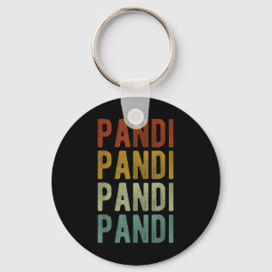 Pandi City Philippines Retro Key Ring
