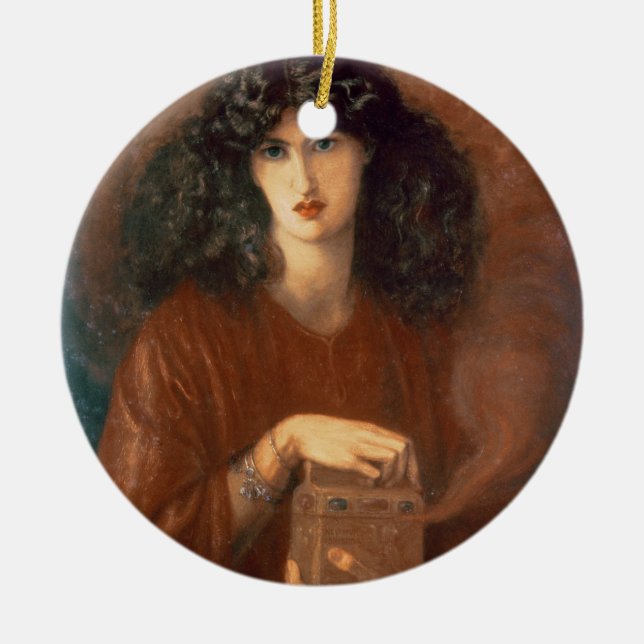Pandora, 1871 (oil on canvas) ceramic tree decoration (Front)
