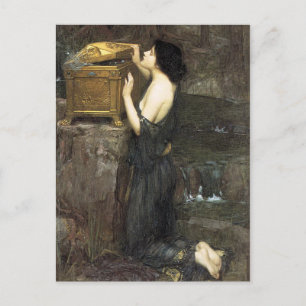 Pandora, by John William Waterhouse, 1896 Postcard