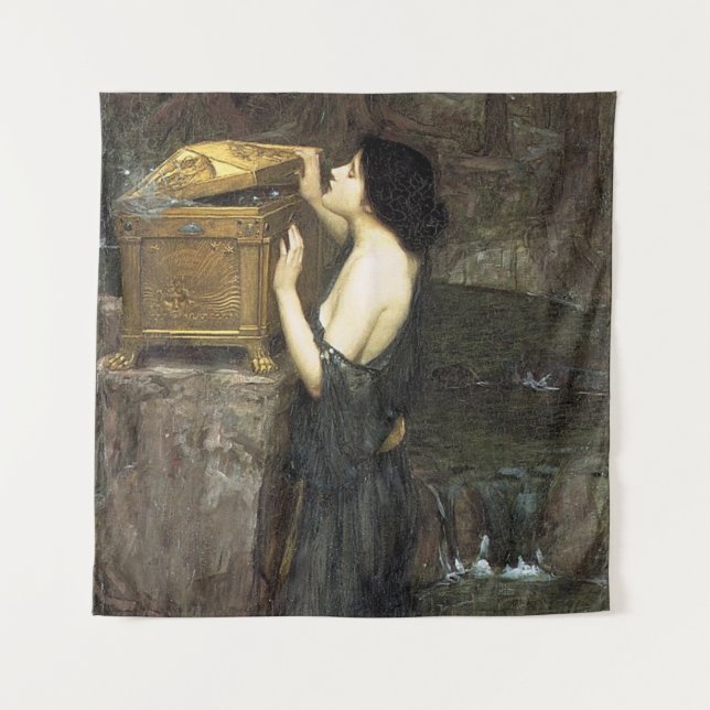 PaNDoRA, by John William Waterhouse, 1896 Tapestry (Front)
