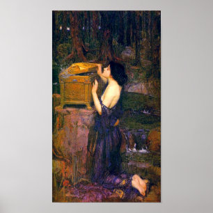 Pandora by John William Waterhouse Poster