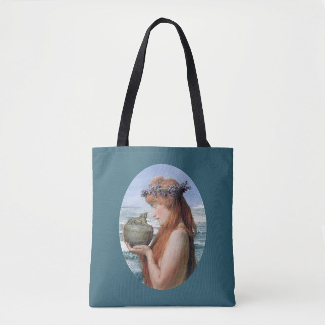 Pandora by Sir Lawrence Alma-Tadema Tote Bag (Front)