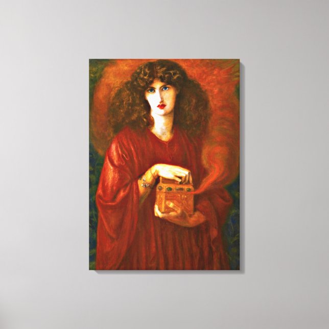 Pandora - Dante Gabriel Rosetti painting Canvas Print (Front)