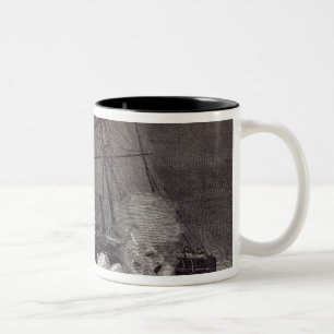 Pandora' nipped in the ice Two-Tone coffee mug