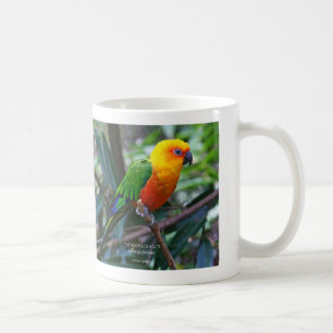 Pandora Red Ribbon, Sun Parakeet Coffee Mug