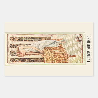 Pandora's Box Book Plate Rectangular Sticker