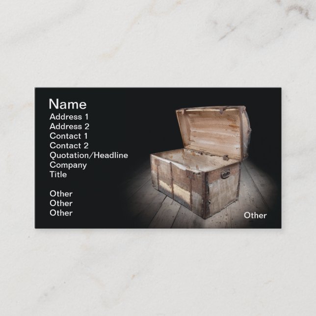 Pandora's Box Business Card (Front)
