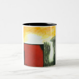 Pandora's Box From Original Painting Two-Tone Coffee Mug