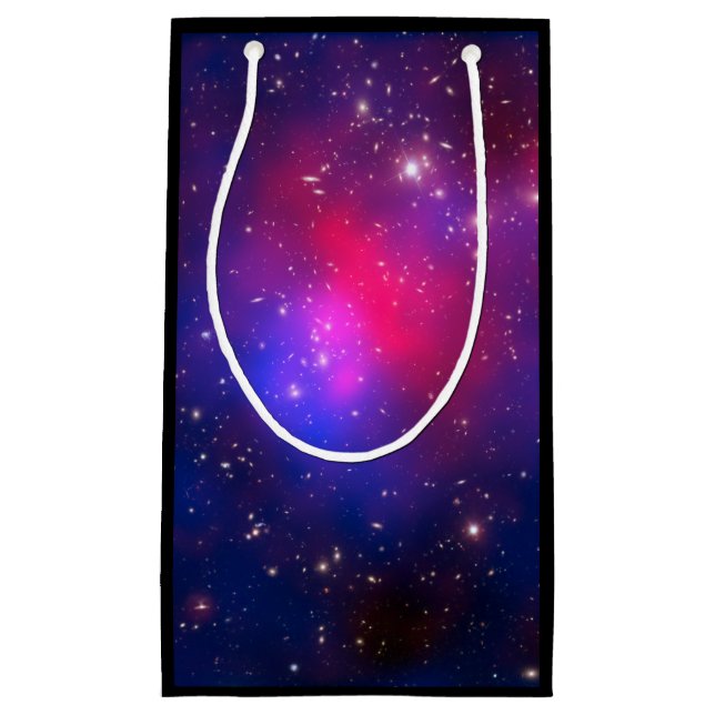Pandora's Cluster Galaxies Pink Blue Space NASA Small Gift Bag (Front)