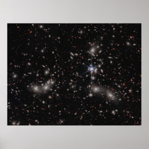 Pandora's Cluster (NIRCam Image) JWST Photo Poster