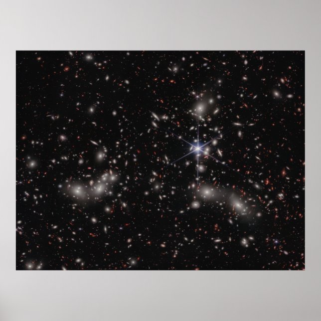 Pandora's Cluster (NIRCam Image) JWST Photo Poster (Front)