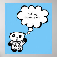 Pandy the Panda Buddhist Permanent Quote