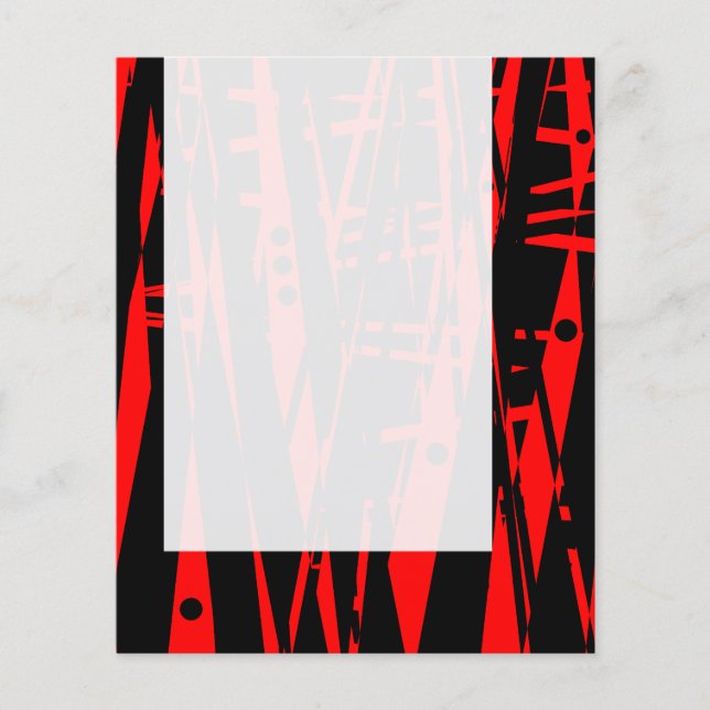Panel 020 - Abstract in Red and Black (Front)