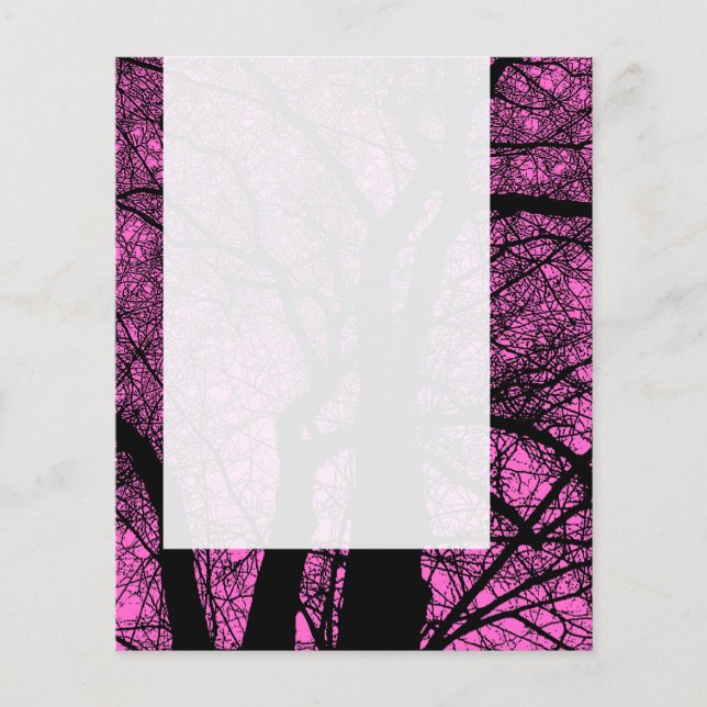 Panel 057 - High Contrast Tree - FF66CC Flyer (Front)