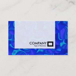 Panel - Blue Faceted Business Card