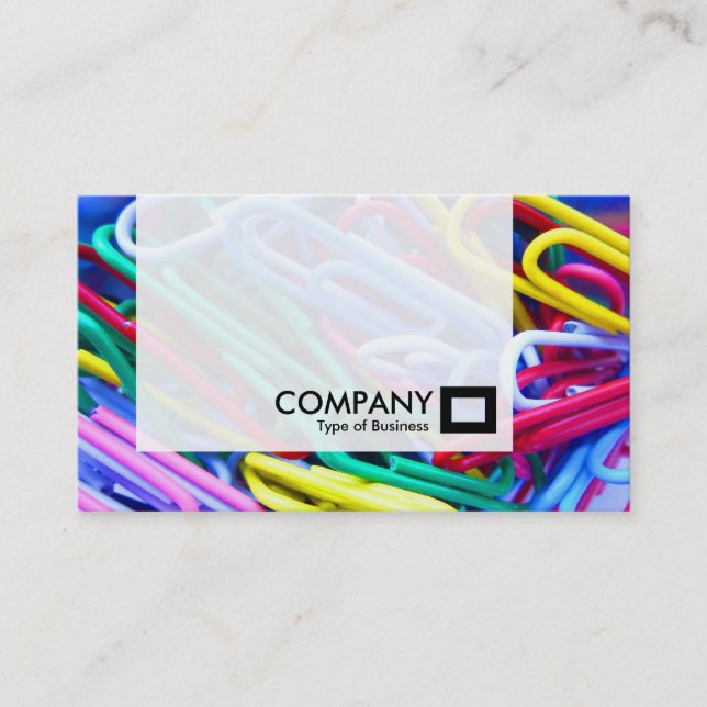 Panel - Colourful Paperclips Business Card (Front)
