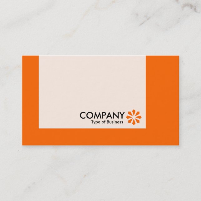 Panel - Colours - Art Deco - Orange Business Card (Front)