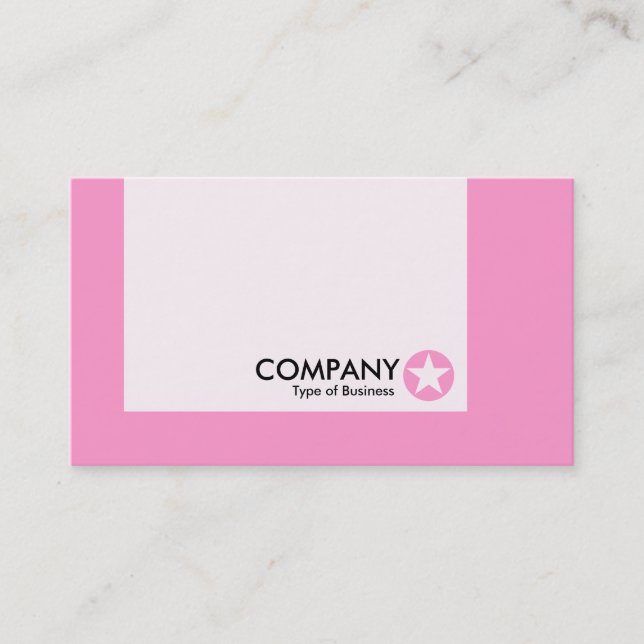 Panel - Colours - Star - Pink Business Card (Front)