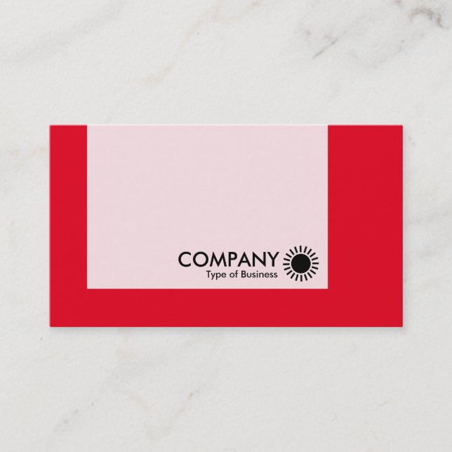 Panel - Colours - Sun - Red Business Card (Front)
