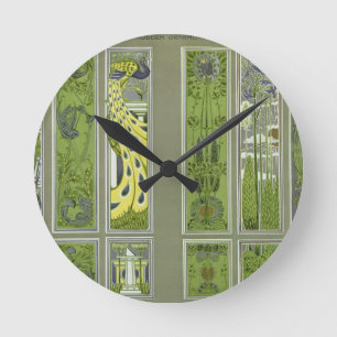 Panel designs, plate III from 'Modern Ornament' pu Round Clock