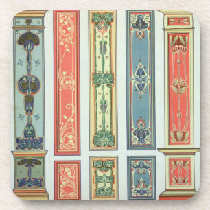Panel designs, plate XII from 'Modern Ornament' pu Coaster