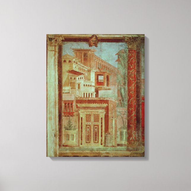 Panel from Cubiculum from the bedroom of the Canvas Print (Front)