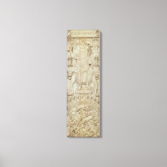 Panel from the Diptych of Consul Areobindus Canvas Print (Front)