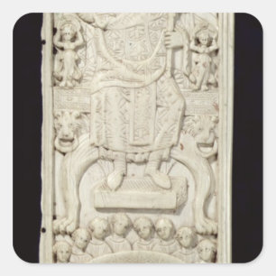 Panel from the Diptych of Consul Areobindus Square Sticker