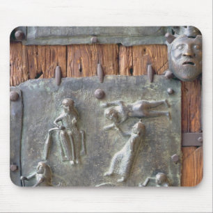 Panel from the left hand door, 12th century (bronz mouse mat