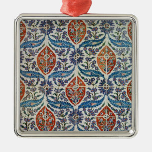 Panel of Isnik earthenware tiles Metal Tree Decoration