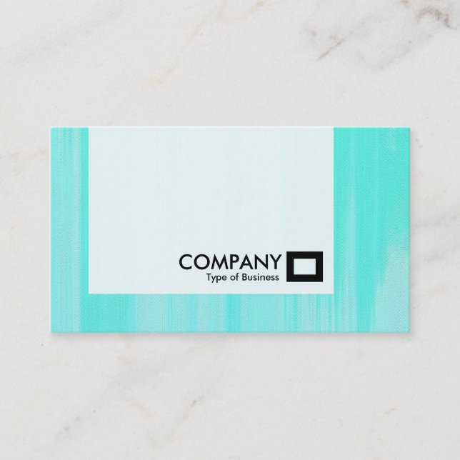 Panel - Painted Turquoise Business Card (Front)