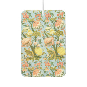 Panel With Design of Fruit Trees Vintage Brocade Car Air Freshener