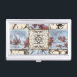 Panelled Abstract Scrollwork Painting Business Card Holder<br><div class="desc">A panelled abstract floral scrollwork painting by Jennifer Goldberger. A wonderfully complex piece,  no two panels are exactly the same. If you are looking for a great gift look no further!</div>