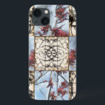 Panelled Abstract Scrollwork Painting iPhone 13 Case<br><div class="desc">A panelled abstract floral scrollwork painting by Jennifer Goldberger. A wonderfully complex piece,  no two panels are exactly the same. If you are looking for a great gift look no further!</div>