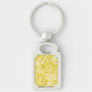 Panelled Gold Key Ring