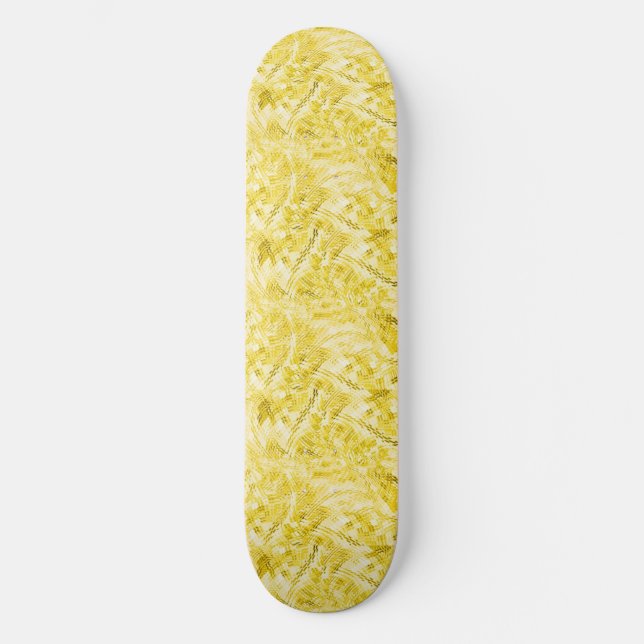 Panelled Gold Skateboard (Front)