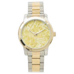 Panelled Gold Watch