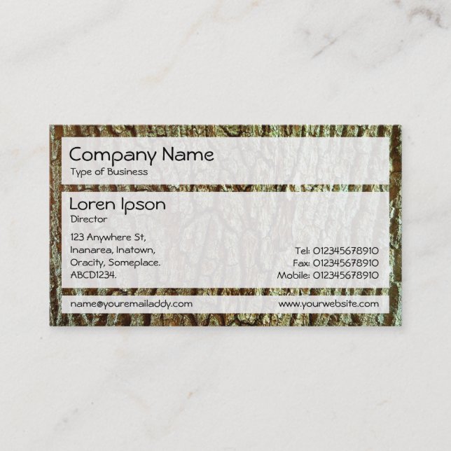 Panels 02 - Bark 03 Business Card (Front)
